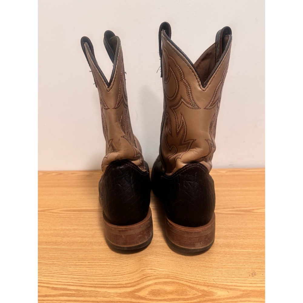 Double H - Graham Men's 11" USA Bison Wide Square Toe I.C.E Roper Boots 11 D - Picture 6 of 9